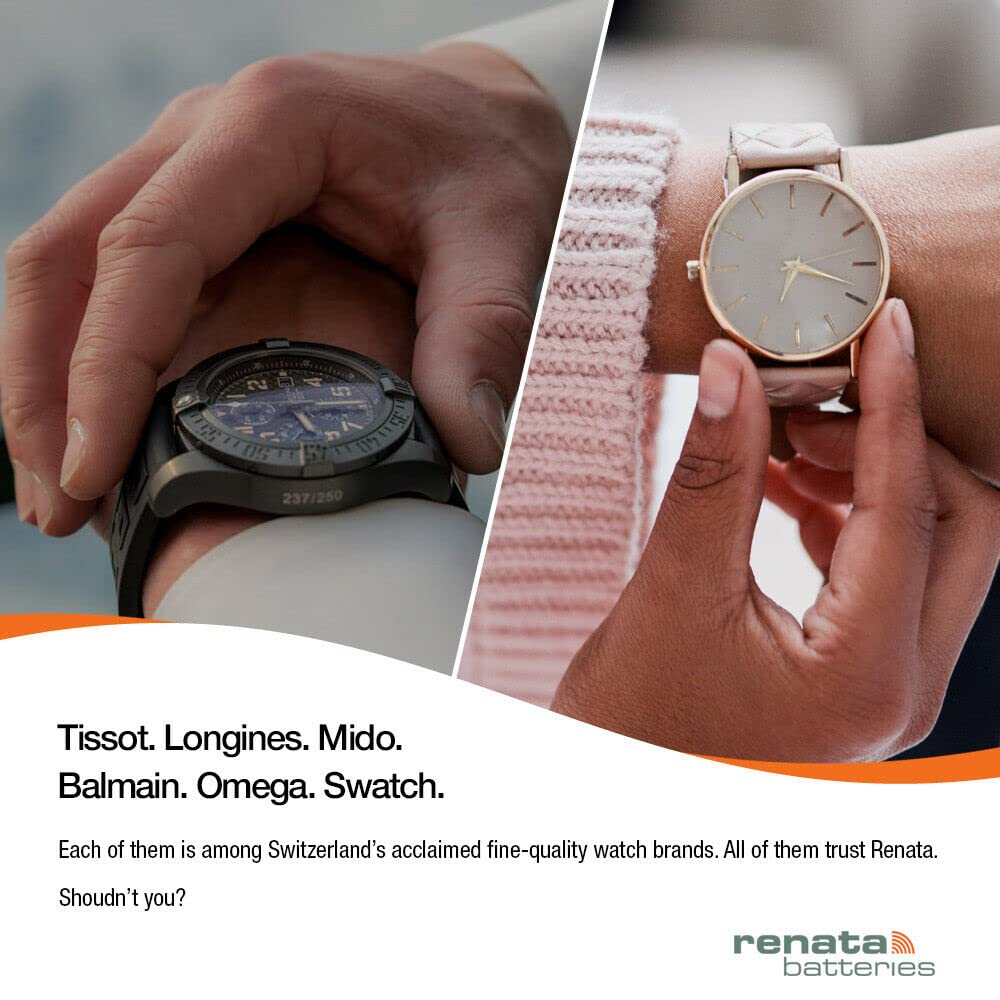 Renata 301 SR43SW Batteries - 1.55V Silver Oxide 301 Watch Battery (2 Count) - Image 6