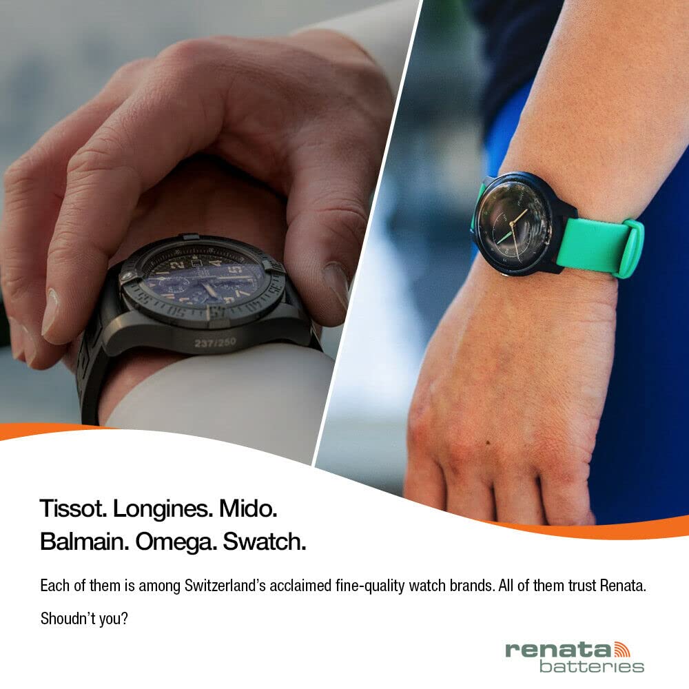 Renata 335 SR512SW Batteries - 1.55V Silver Oxide 335 Watch Battery (2 Count) - Image 6