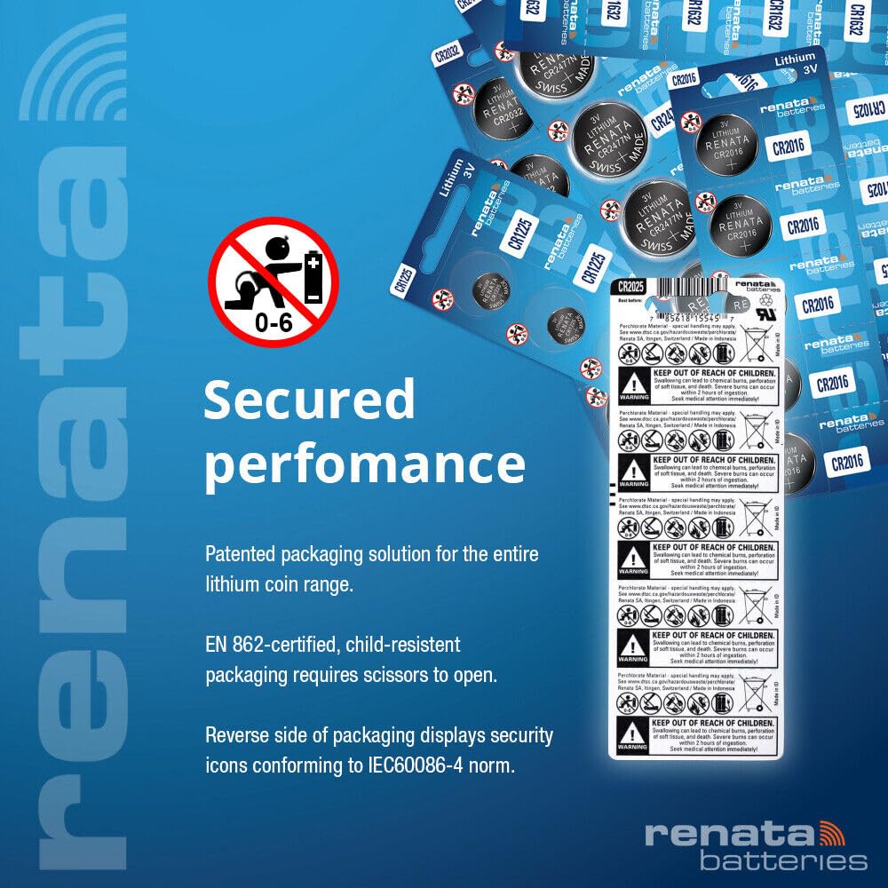 Renata Batteries CR2450N 3 Volt Lithium Coin Battery (4 Pack) - Image 3