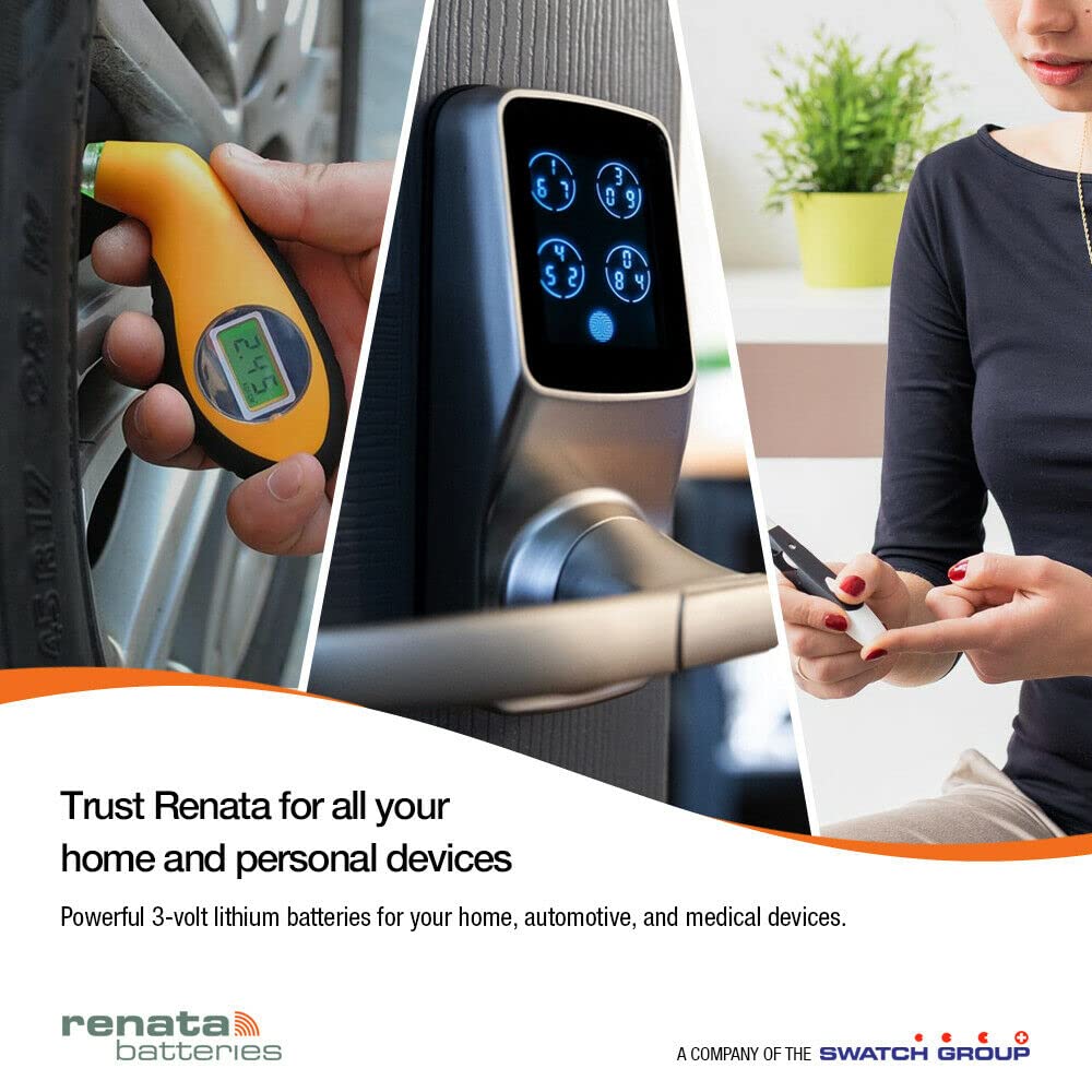 Renata CR2016 Batteries - 3V Lithium Coin Cell 2016 Battery (5 Count) - Image 7