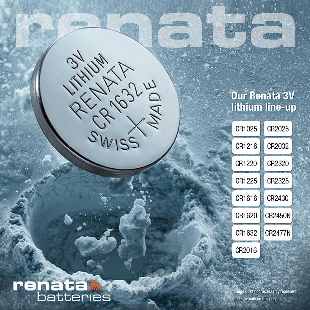 Renata CR1632 Batteries - 3V Lithium Coin Cell 1632 Battery (10 Count) - Image 4