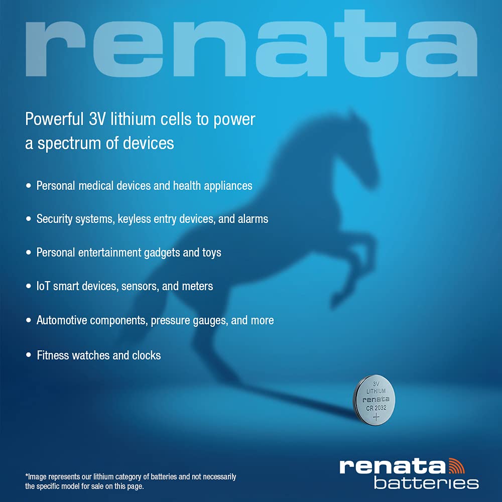 Renata CR1632 Batteries - 3V Lithium Coin Cell 1632 Battery (10 Count) - Image 5