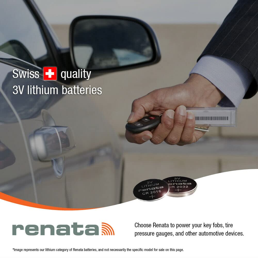 Renata CR2016 Batteries - 3V Lithium Coin Cell 2016 Battery (5 Count) - Image 8